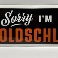 "OLDSCHL" sticker / black & white