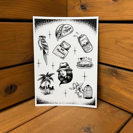 BENJIE ESCOBAR 8pcs sticker sheet