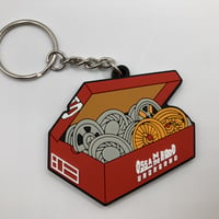 "KICK IT" rubber keychain