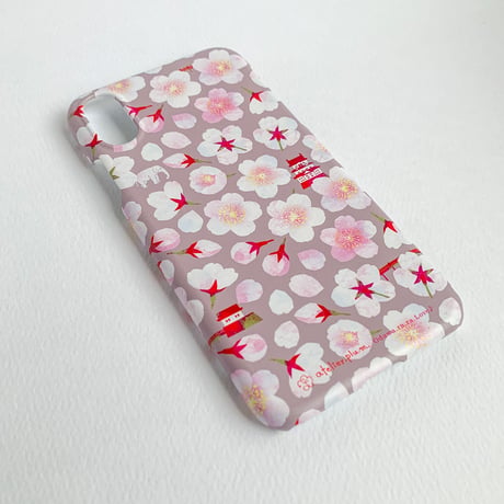 ［受注］桜咲くお堀端：春霞｜ケース型：iPhone・スマホケース