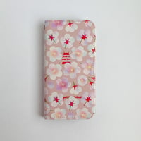 ［受注］桜咲くお堀端：春昼｜手帳型・帯なし：iPhone・スマホケース
