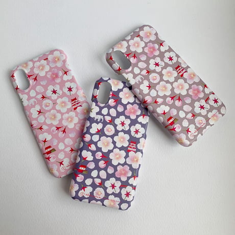 ［受注］桜咲くお堀端：春昼｜ケース型：iPhone・スマホケース