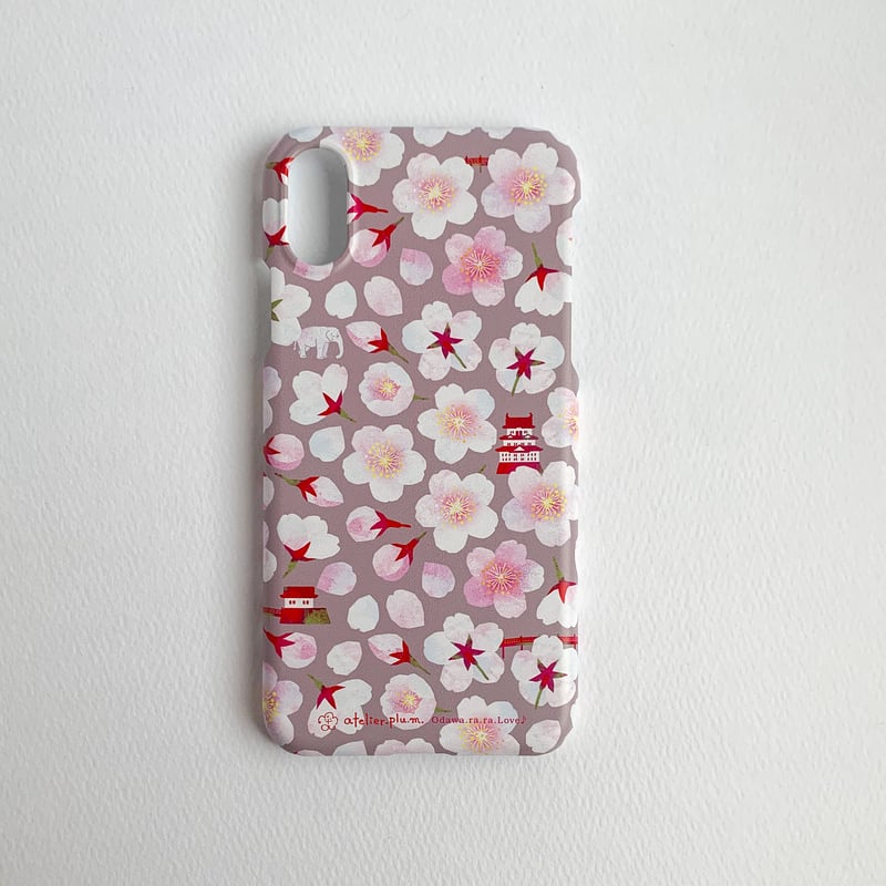 受注］桜咲くお堀端：春霞｜ケース型：iPhone・スマホケース