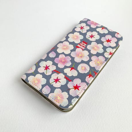［受注］桜咲くお堀端：春宵｜手帳型・帯なし：iPhone・スマホケース