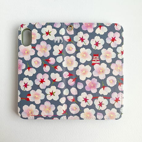 ［受注］桜咲くお堀端：春宵｜手帳型・帯なし：iPhone・スマホケース