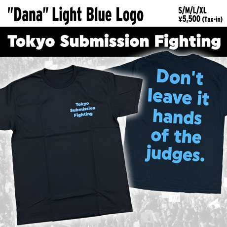Logo T-shirt (Black Body) ”Dana”Light Blue Logo