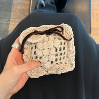 pattern 編み図　【ぶどうのサシェケース】