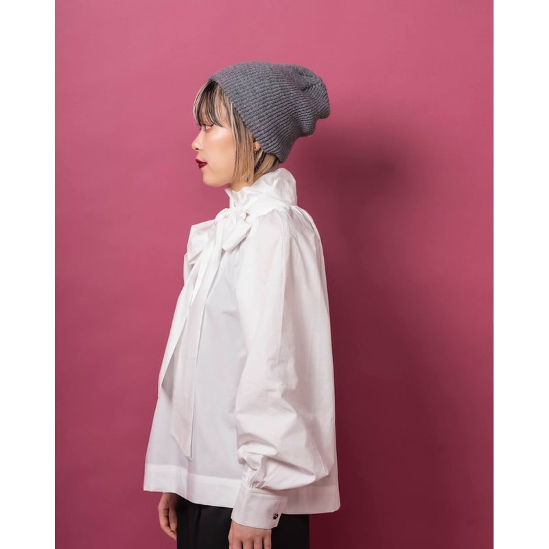2way big ribbon blouse WHITE | IPSUM