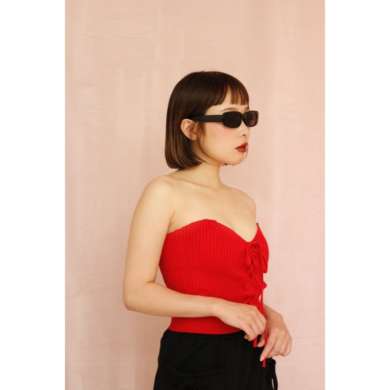 その他 little Suzie Strap Knit Bustier リトルスージー little Suzie Strap knit bustier ストラップニット