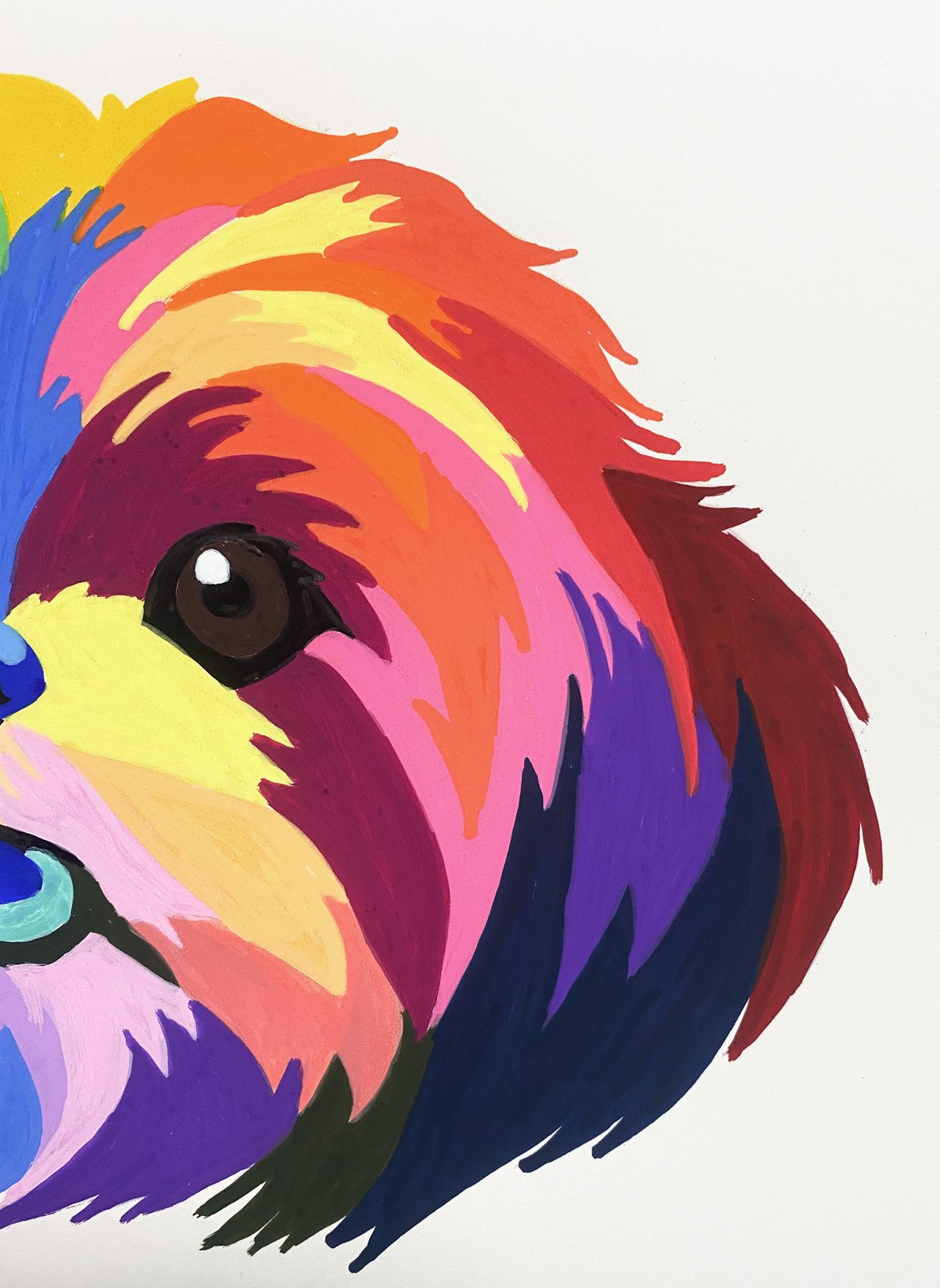 絵画 油絵 犬 シーズ シーズー | 佐藤雄一「LANDSCAPES」絵画/送料無料