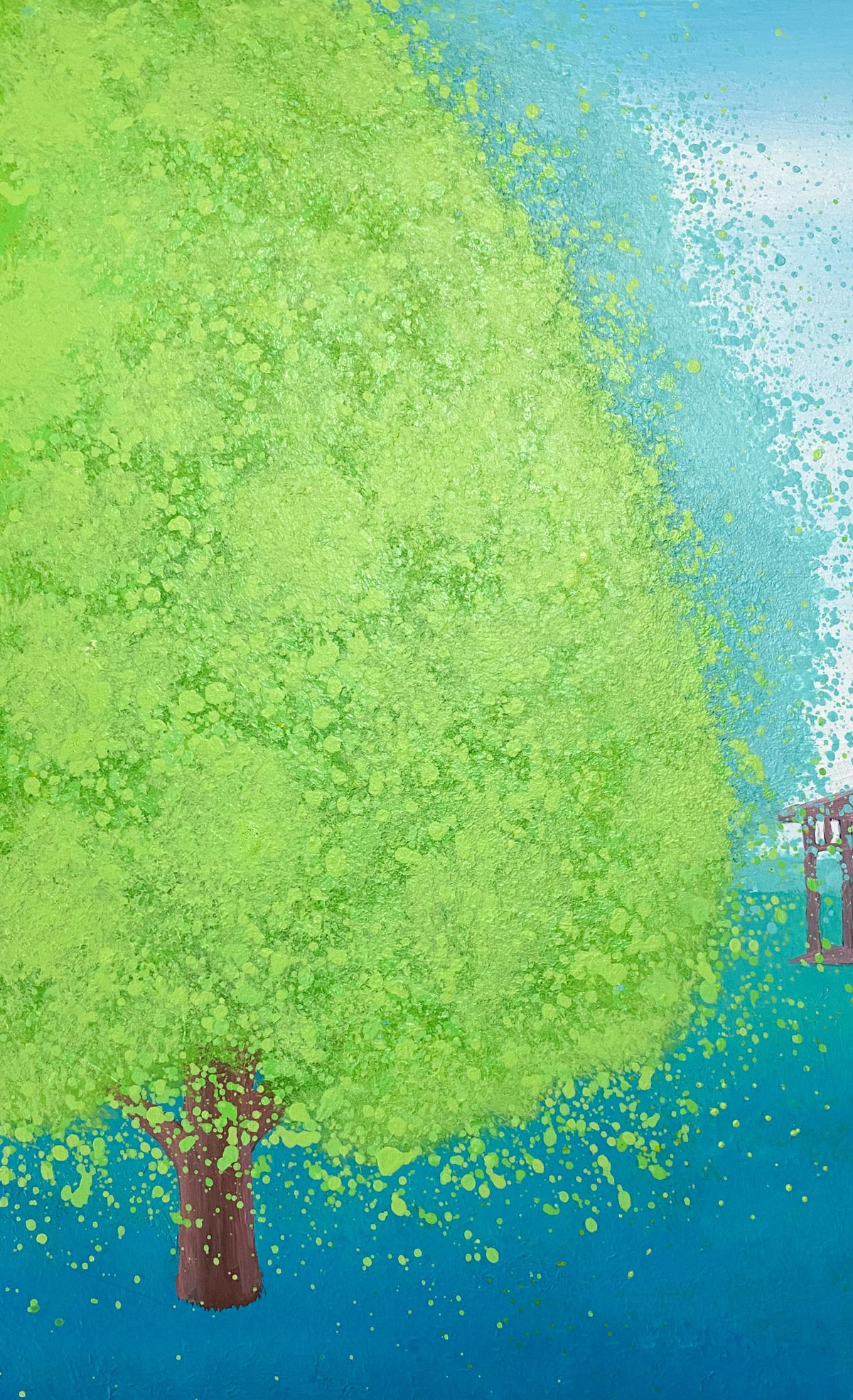 佐野金継 「夜の公園」 絵画 油絵 佐野金継 「夜の公園」 絵画