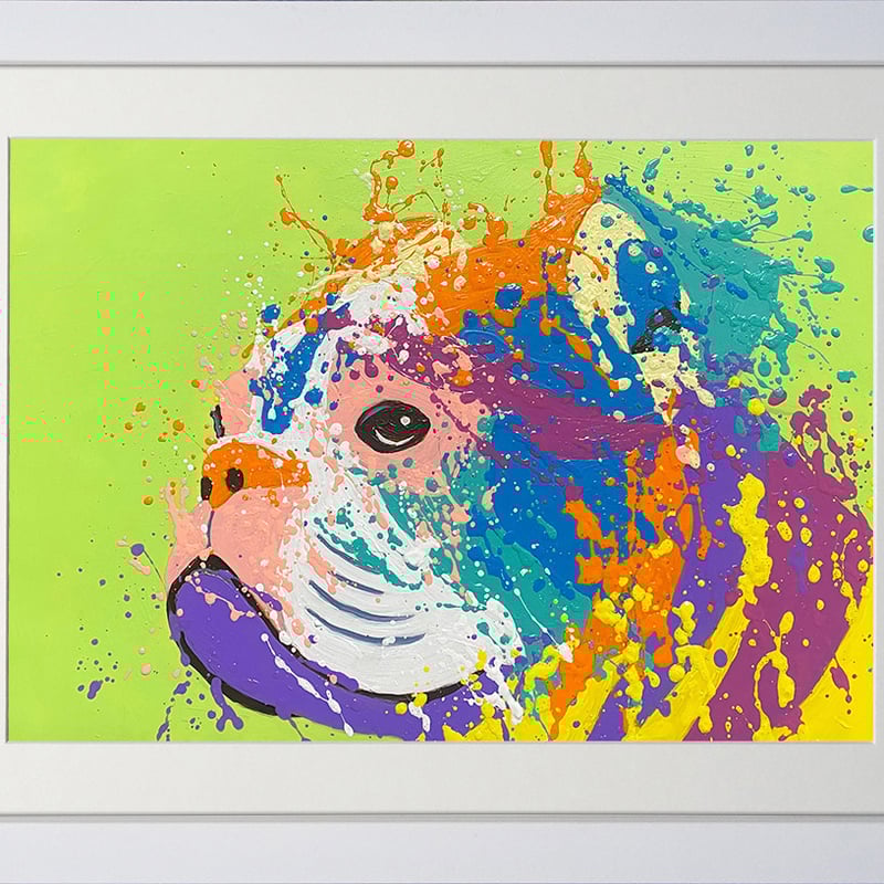 絵　犬 ブルドッグ | 佐藤雄一「LANDSCAPES」絵画/送料無料