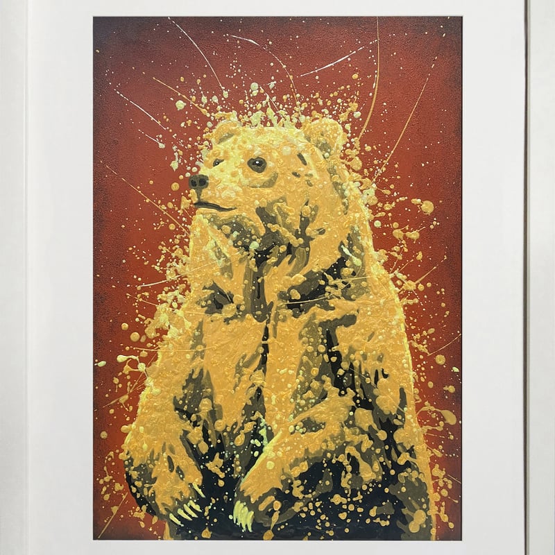 ロブ・キドニー 絵画 版画 Sunday Bear 7905 19/100 クマ ロブ・キドニー 絵画 版画 Sunday Bear 7905 19/100 クマ - メルカリ