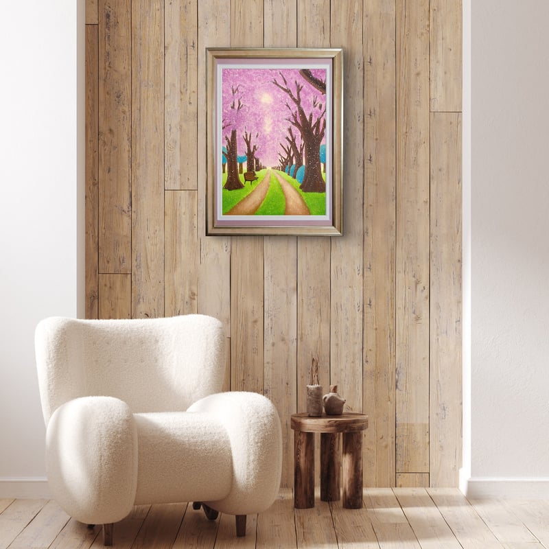 桜並木 | 佐藤雄一「LANDSCAPES」絵画/送料無料