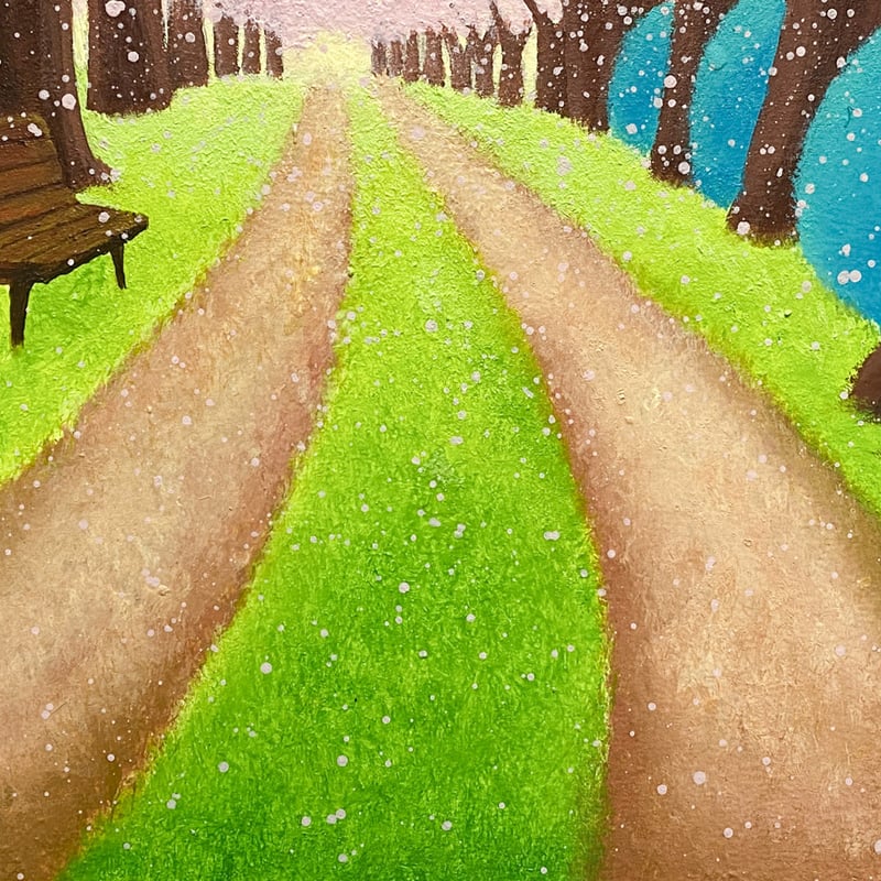 桜並木 | 佐藤雄一「LANDSCAPES」絵画/送料無料