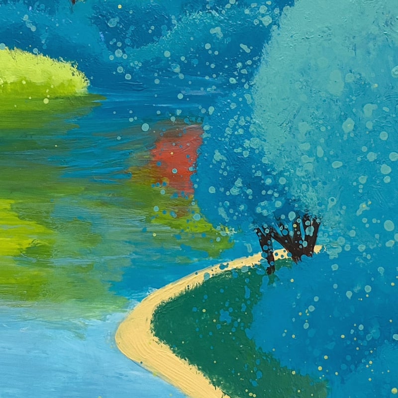絵画　秋の湖 ルノワール【秋のアルジャントゥイユの橋】 - 手描き 絵画（油絵複製画