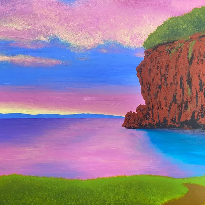 油絵（なぎ） 凪 | 佐藤雄一「LANDSCAPES」絵画/送料無料