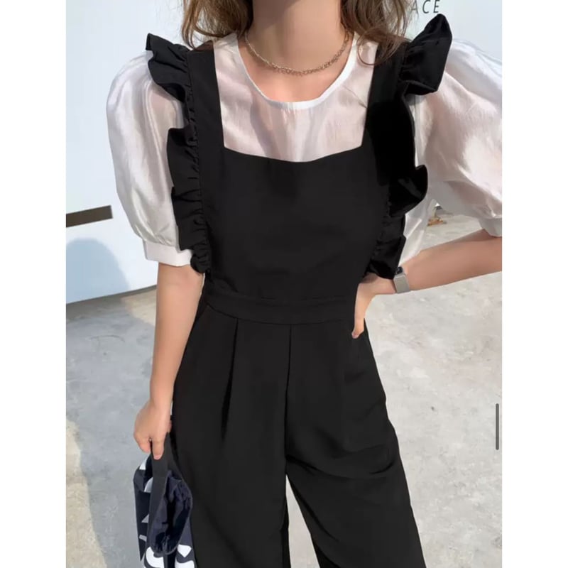 今期フリル　サロペット フリルサロペット | Lilytiara