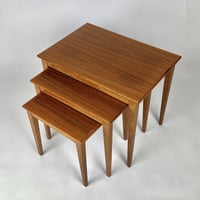 ヴィンテージ/タイル付きネストテーブル 北欧家具 デンマーク