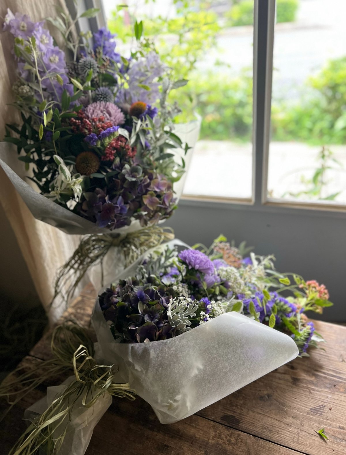 紫陽花守りスワッグ 完成品 C | La plantule