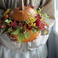 ハロウィン限定　パンプキンアレンジ　オータムオレンジL
