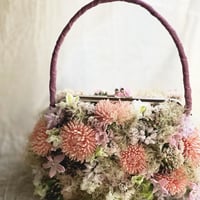 プレミアムクラスレッスン　フラワーバックブーケ完成品
