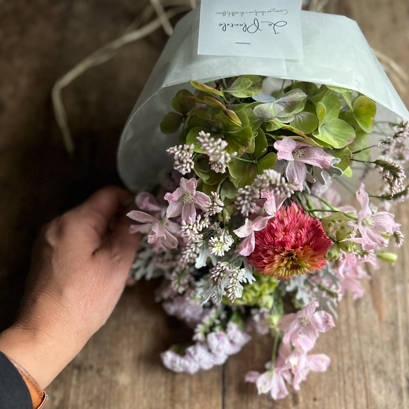 紫陽花守りスワッグ 完成品 B | La plantule