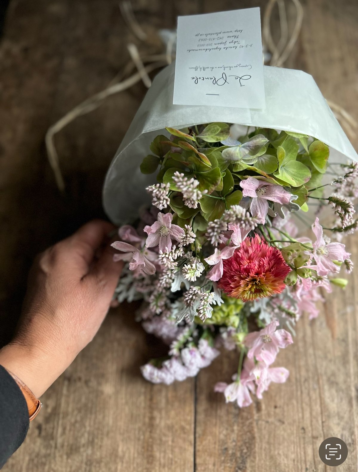 紫陽花守りスワッグ 完成品 B | La plantule