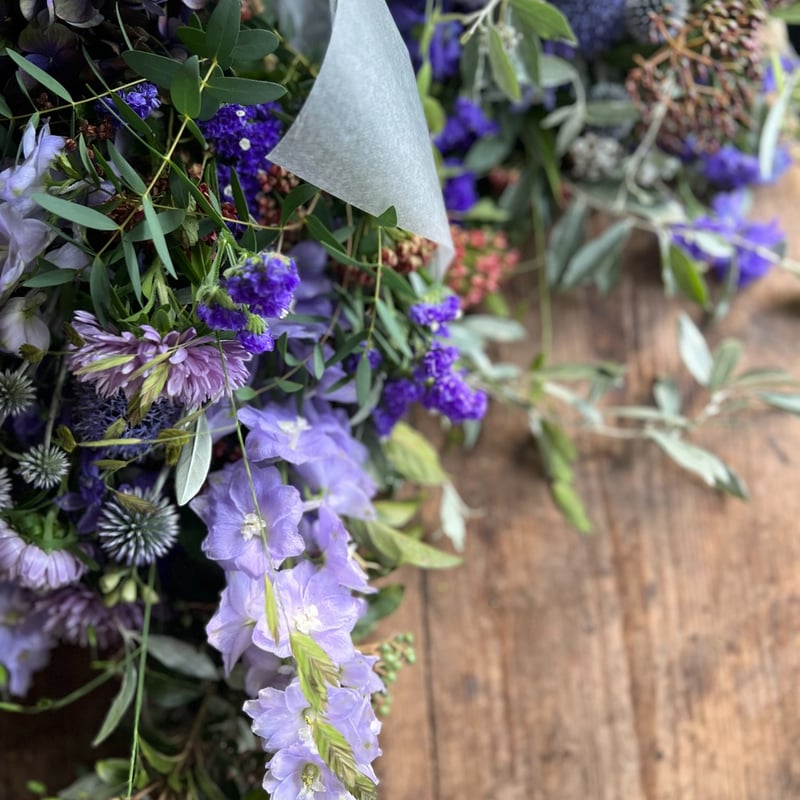 紫陽花守りスワッグ 完成品 B | La plantule