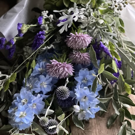 紫陽花守り〜初夏のスワッグ〜爽やかブルー
