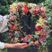 2024 10月　wreath classes B  レッスン作品完成品