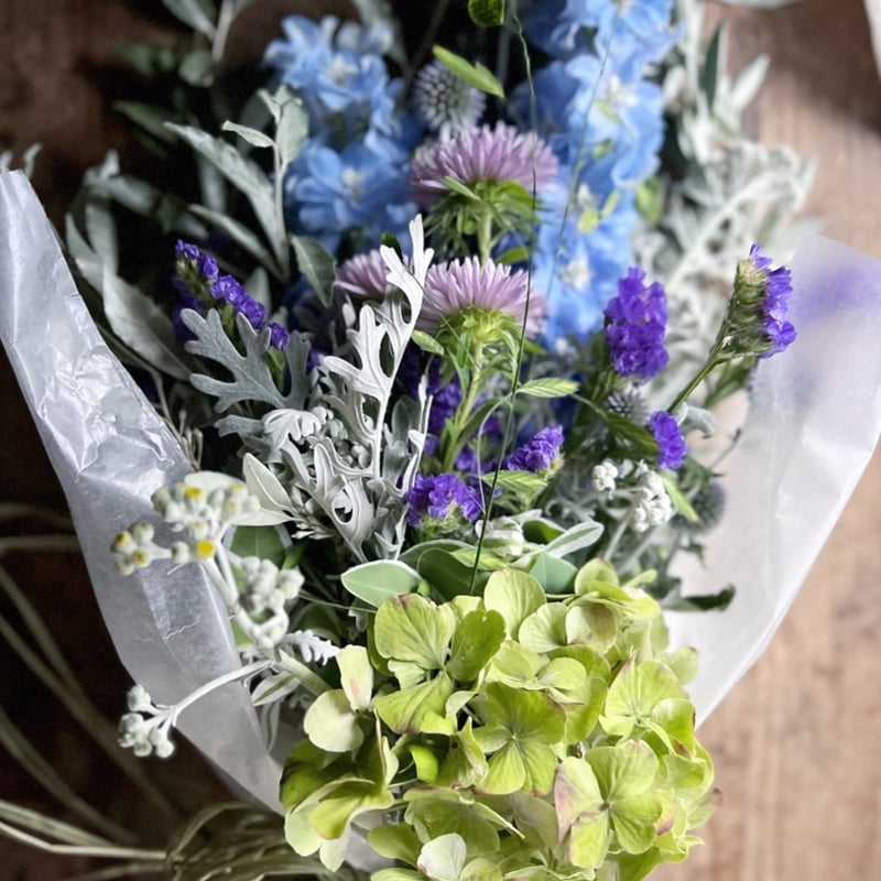 紫陽花守りスワッグ 完成品 B | La plantule