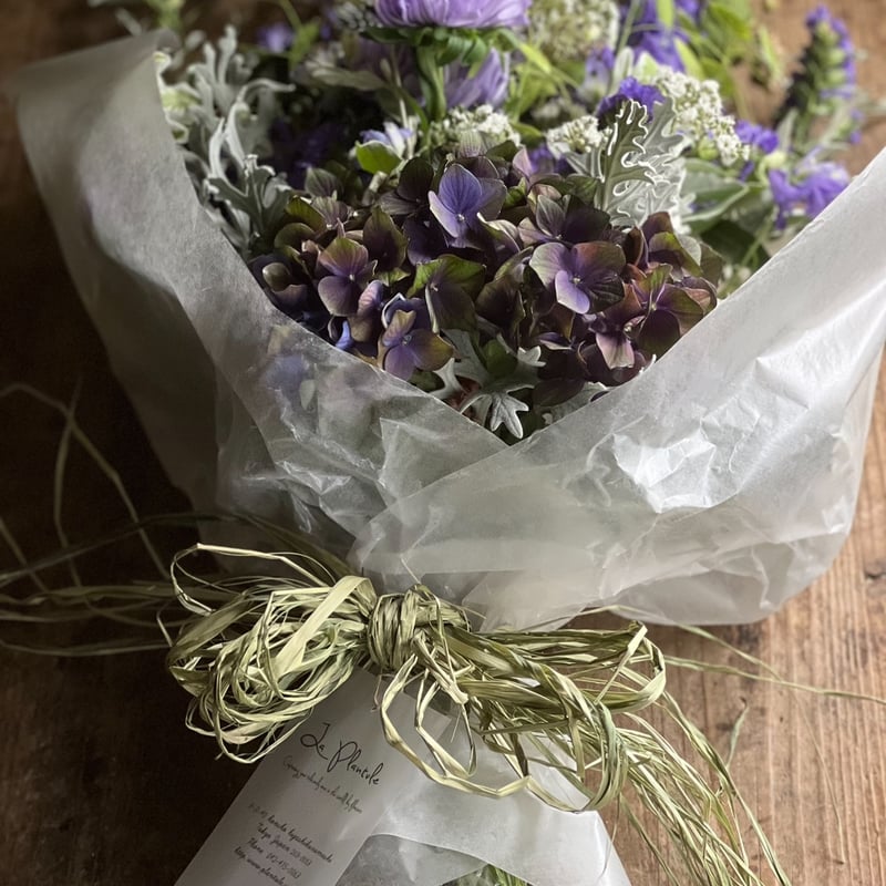 紫陽花守りスワッグ 完成品 B | La plantule