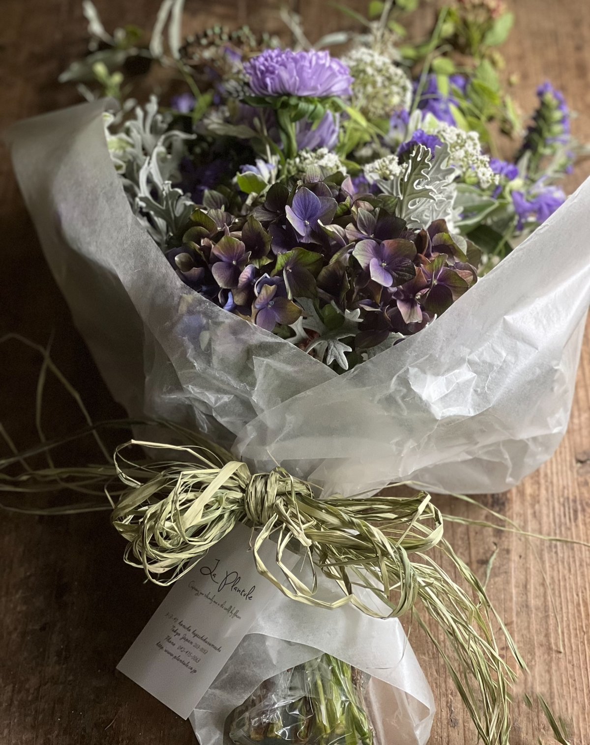 紫陽花守りスワッグ 完成品 C | La plantule