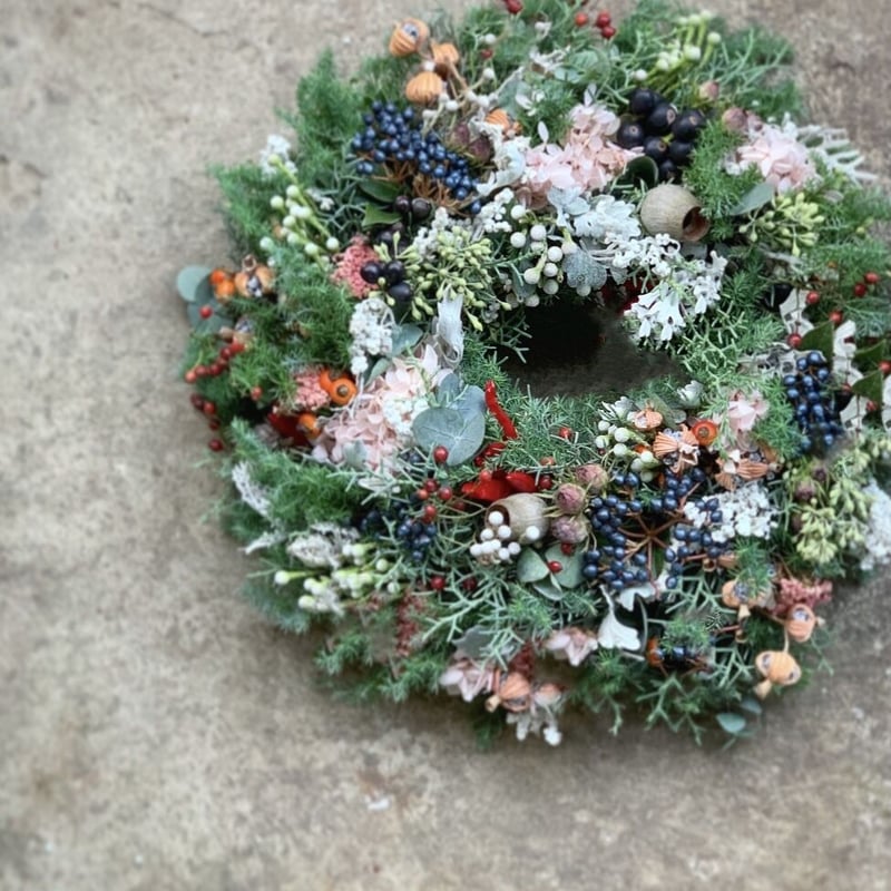 クリスマスリースフリーオーダー ＊全国配送＊ 直径30cm前後 | La plantule