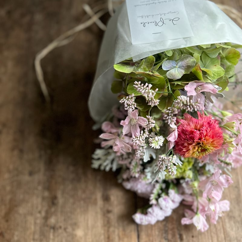 紫陽花守りスワッグ 完成品 C | La plantule