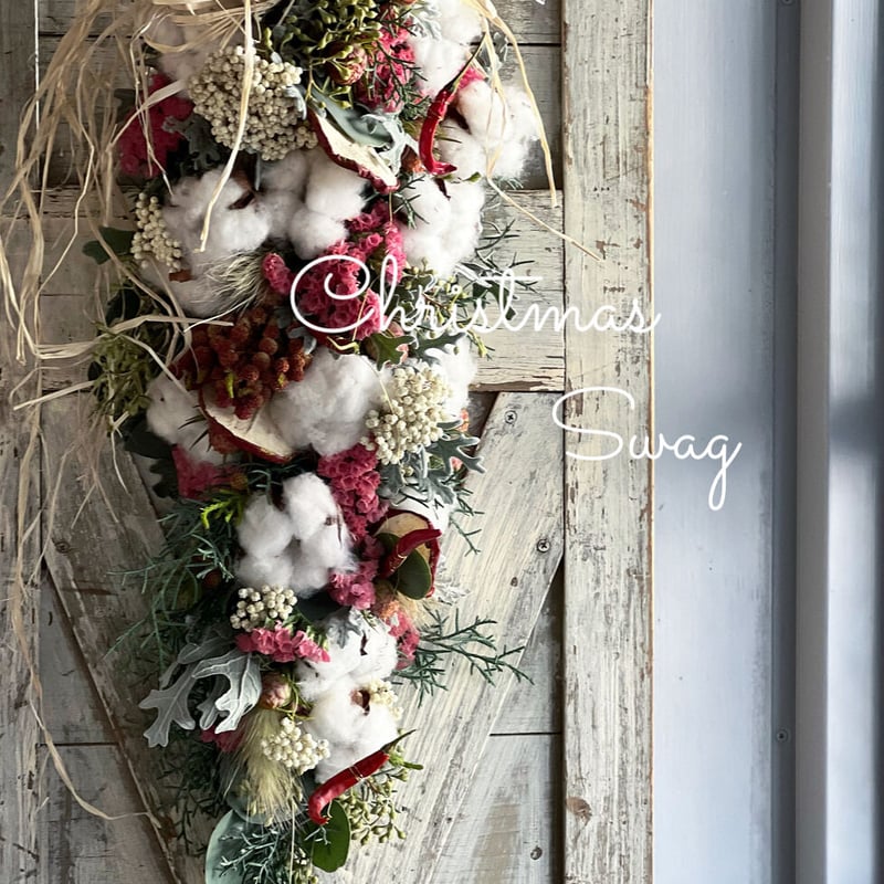 再販✨2022 クリスマスリースキット④クリスマスガーランドスワッグ  