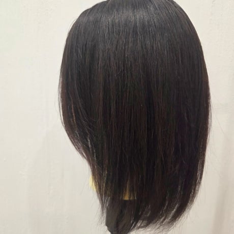 ANEHAプレミアム人毛100％ 総手植えフルウィッグ 20cm【自然色】 | 軽量・自然な分け目
