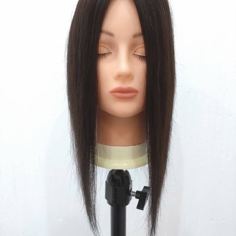 ヘアピース ノーカットヘアピース】薄型部分ウィッグ 8㎝×13㎝ 長さ25