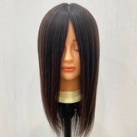 ANEHA スタンダード 人毛100％半手植えフルウィッグ 40cm　S/Mサイズ