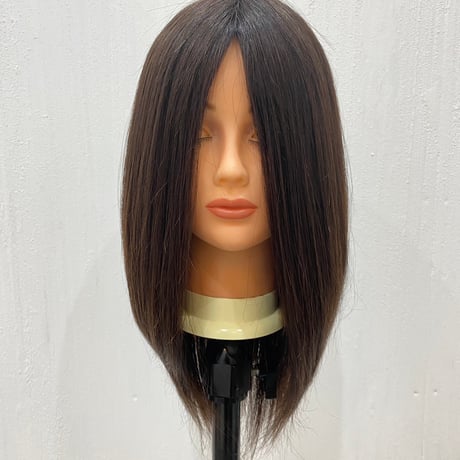 ANEHA プレミアム 人毛100％総手植えフルウィッグ 30cm【自然色】 | 軽量・自然な分け目