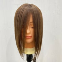 【ノーカットヘアピース】部分ウィッグ（大）　20㎝×14㎝　30㎝