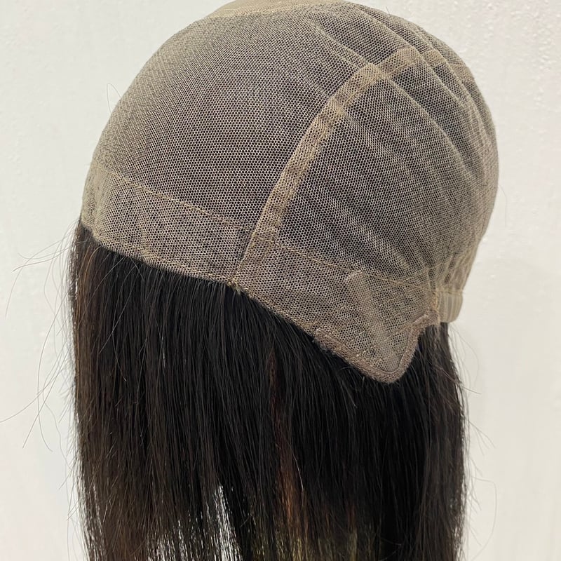 人毛100％】手植えウィッグ一部人工皮膚 30㎝ Mサイズ | 北海道アピド