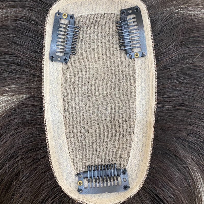 ARIA　髭切　XLサイズ　ウィッグ付き ノーカットヘアピース】部分ウィッグ 7㎝×13㎝ 長さ15