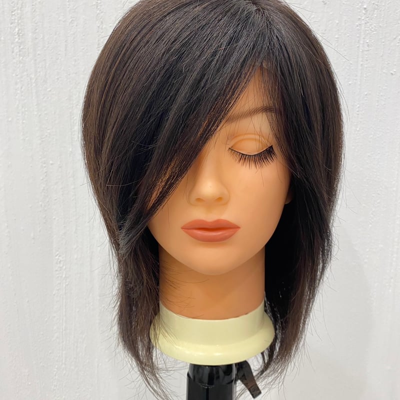 人毛100％】半手植えレースフロントウィッグ 25㎝ Mサイズ | 北海道