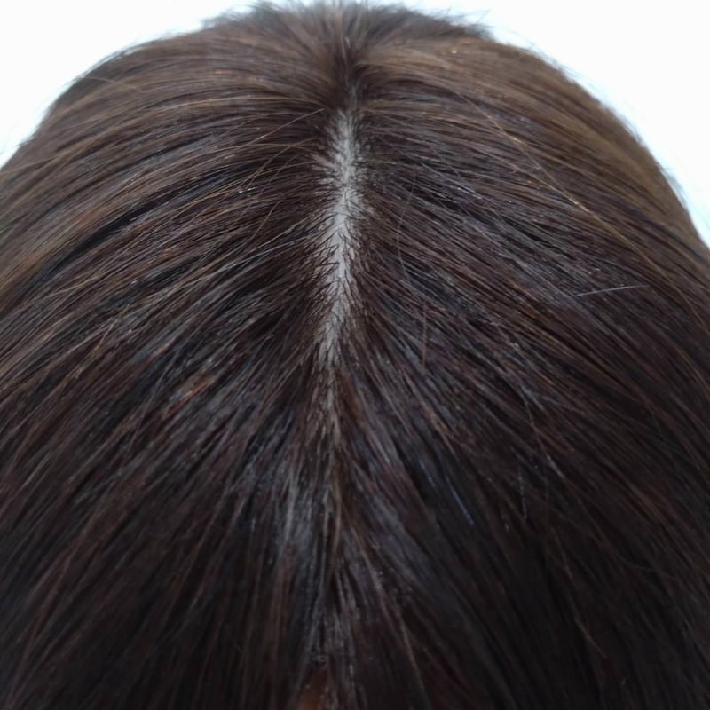 ノーカットヘアピース】薄型部分ウィッグ 8㎝×13㎝ 長さ25