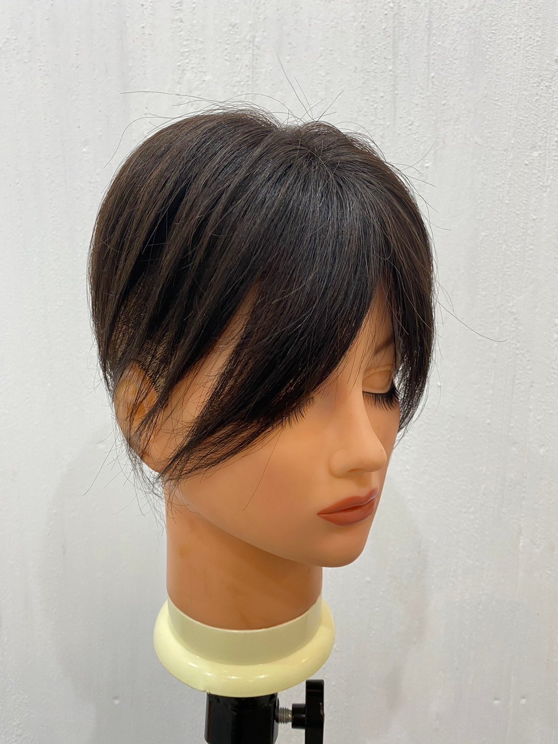 ぴな　ウィッグご確認ページ ノーカットヘアピース】部分ウィッグ 7㎝×13㎝ 長さ15