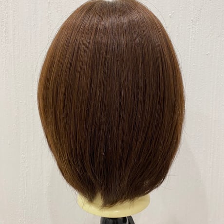 人毛100%　レースフロントフルウィッグ　20cm　|　自然な分け目・人工皮膚付き