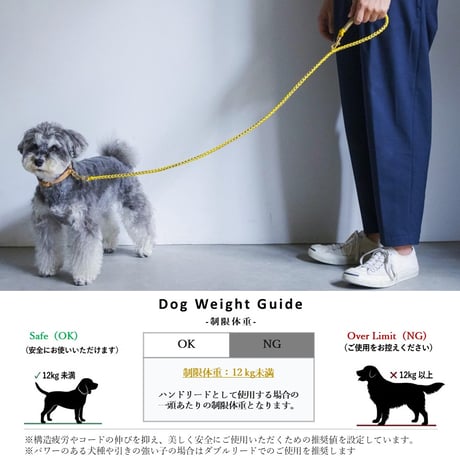 リード＆ストラップ *パピーホワイト*｜ 2WAYハンドリード