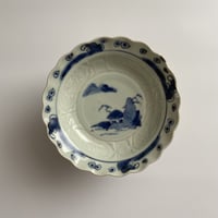 猫叉専用　古伊万里染付　なずな文 煎茶7客 染付なつな文　汲出し 古伊万里染付渦霊芝文（なずな文）煎茶碗10客「染付なつな文